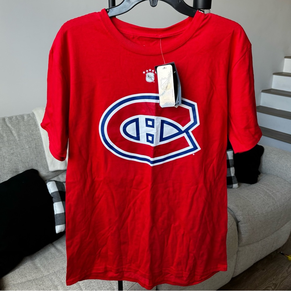 Fanatics Montreal Canadiens Patrick Roy #33 NHL Heritage Adult T-Shirt Large New